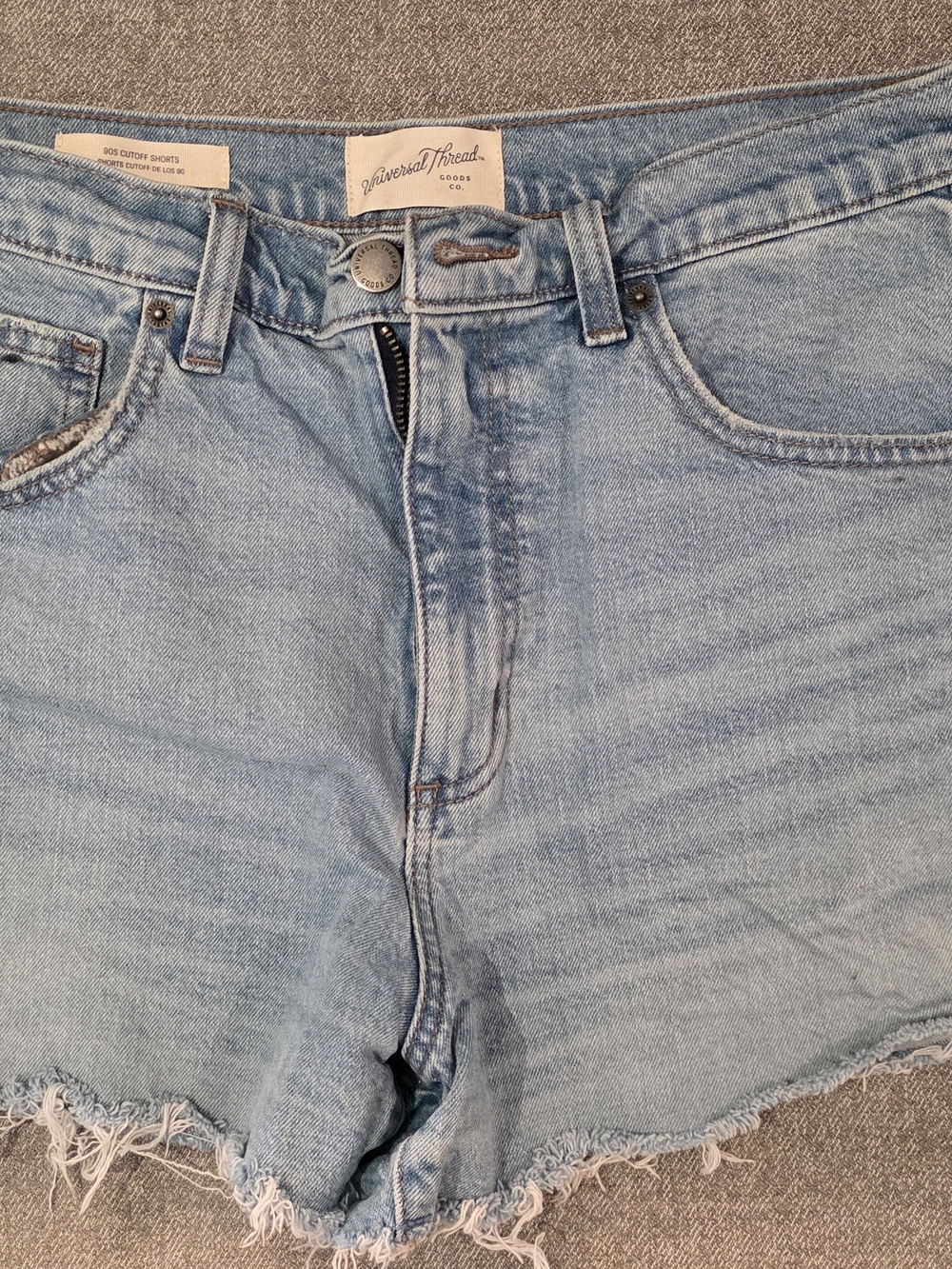 Universal Thread Light Wash Cutoff Denim Shorts